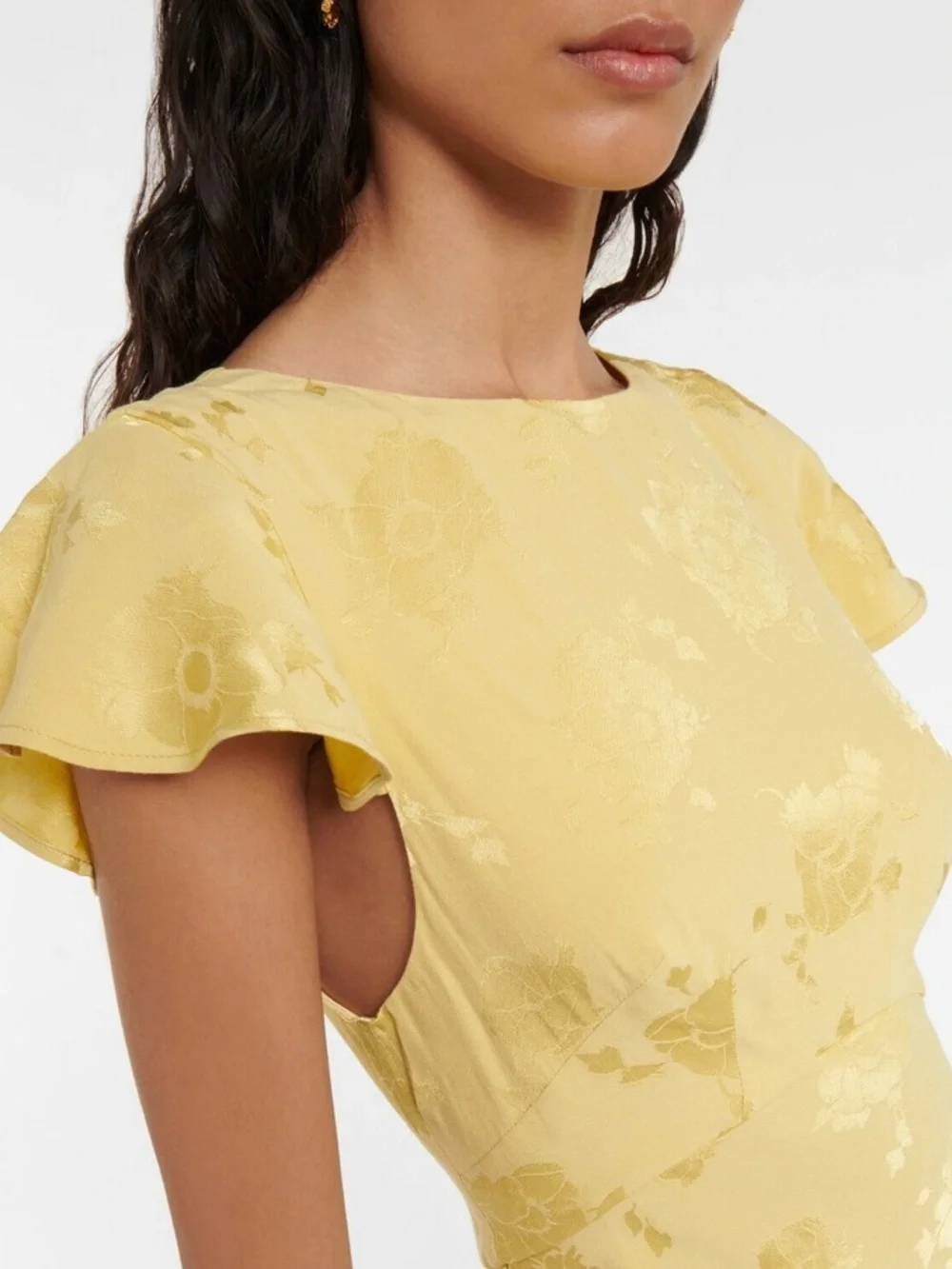 Rixo Liberty floral jacquard midi dress - Picture 3 of 4